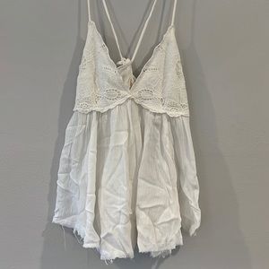 Cute white lace top